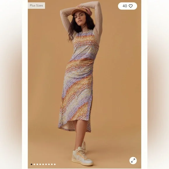 NWT Daily Practice by Anthropologie Mock-Neck Treasure Dress - Picture 5 of 14